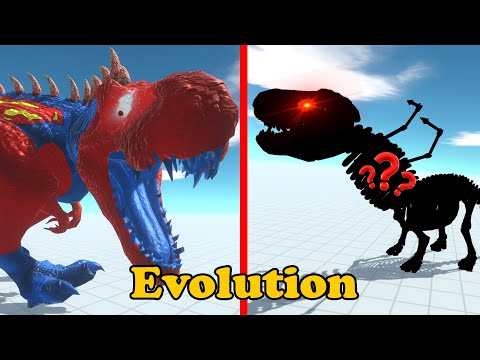 Death Run Dinosaur SUPERMAN T-Rex Evolution - Epic Dinosaur Battle - Animal Revolt Battle Simulator