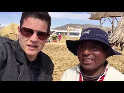 My attempt to speak Aymara with the Uru's in Peru!