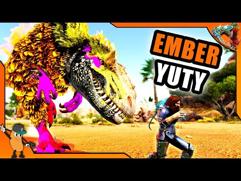 HOW TO TAME EMBER YUTY | Ark Crystal Isles Additional Dinos Mod