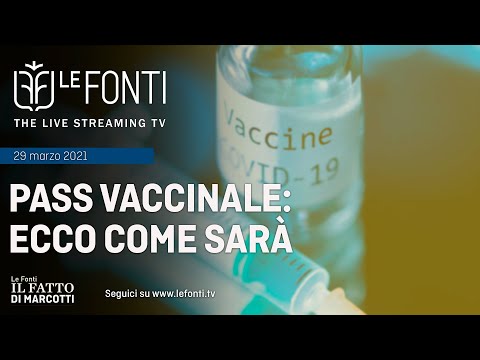 LE FONTI IL FATTO DI MARCOTTI  - PASS VACCINALE: ECCO COME SARA'