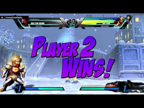 UMVC3 ImmaAriesBaby (Task/Sent/Doom) vs Kinderparty (Wolv/Spen/Arth) FT10