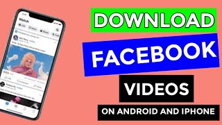 How to download Facebook videos to Android without app. with iPhone