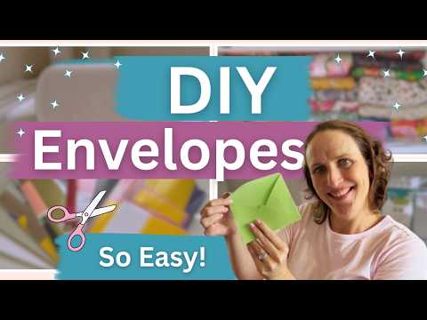 How to Make Your Own Envelopes | With or Without Cricut (No Scoring Tool Needed!)