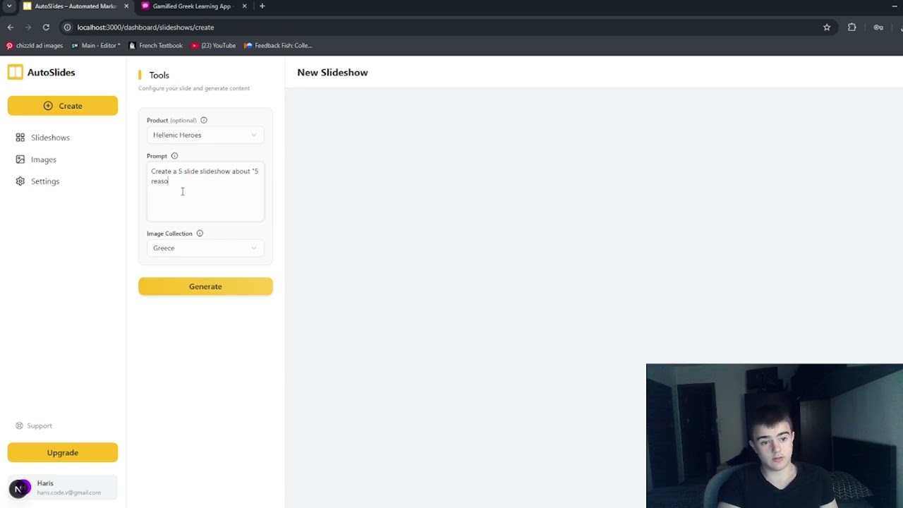 AutoSlides demo video