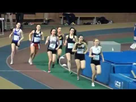 1500m junior femme Championnat provincial d'athlétime intérieur 2013 - Athlétisme Québec