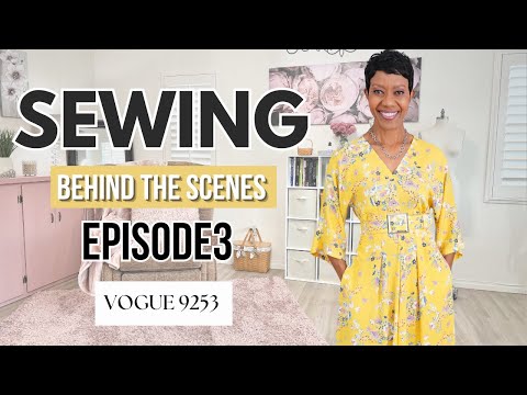 Behind the scenes with Vogue 9253 (raise the neckline)
