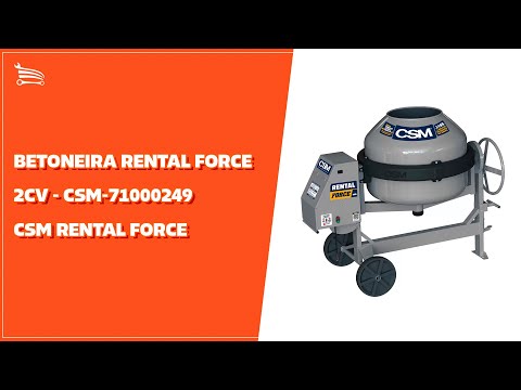 Betoneira Rental Force 400L Sem Motor com Painel Bivolt  - Video
