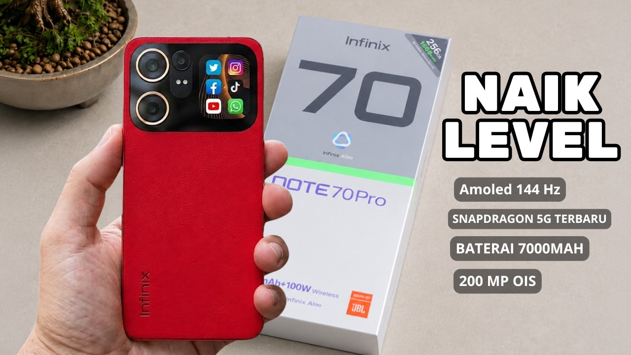 INOVASI GILA‼️INFINIX NOTE 70 PRO 5G PERUBAHAN BESARNYA GAK MAIN2