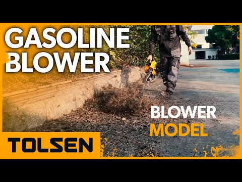 TOLSEN Gas Powered Leaf Blower Gasoline Blower with Nozzle
