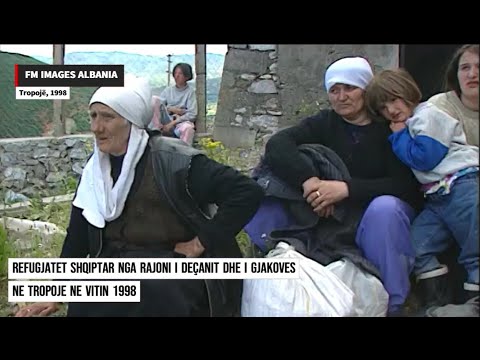 Kosovo 1998: Albaner aus den Regionen Deçan und Gjakova fliehen nach Tropoja
