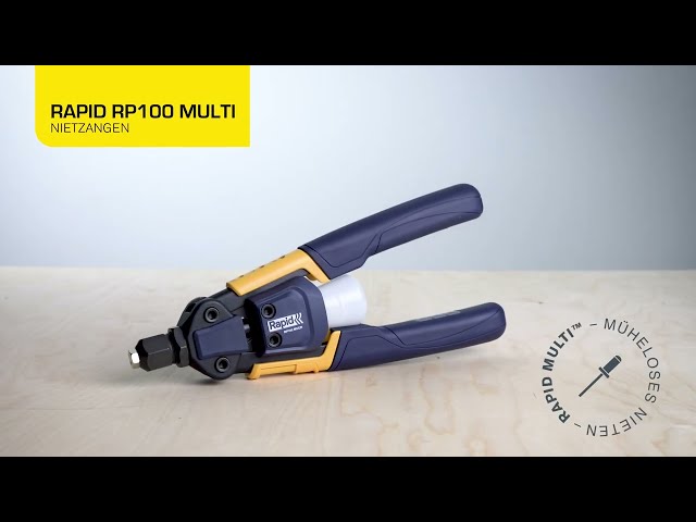 Video Teaser für Rapid RP100 Multi Kraftsparende Blindnietzange