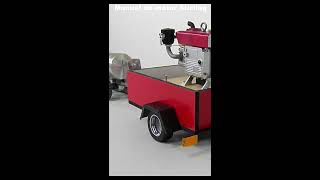 Fueled by alcohol ( MINI WAR TANK ) towing the stationary engine, #Shorts ( + in the channel )