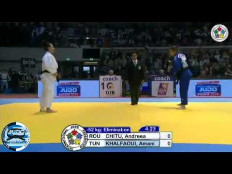 Grand Prix Dusseldorf 2013   52 kg CHITU Andreea ROU KHALFAOUI Amani TUN