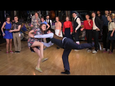 Fast Tempo Part of Lindy Hop Advanced Final Jam at Russian Swing Dance Championship 2015