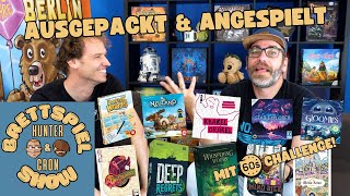 Ausgepackt & Angespielt – Hunter & Cron Brettspielshow Folge 6.1