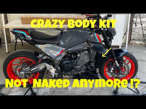 Adding puig down force wings to my MT09