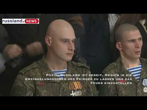 Putin: Russland ist bereit, Medien in die Umzingelungszonen zu lassen und das Feuer einzustellen
