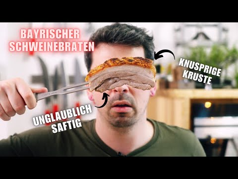 Dieser Bayrische Schweinebraten mit Knödeln und Biersauce wird berühmt!