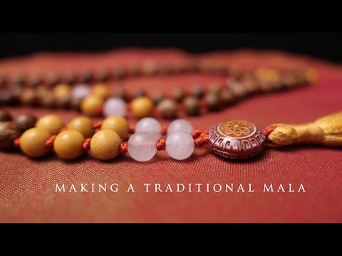 Making a Traditional 108 Bead Mala Necklace