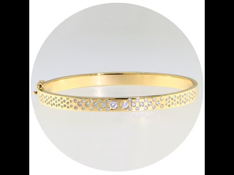 Bratara Aur Galben 14 k Diamante Naturale - Lux si Eleganta