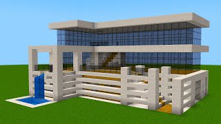 Minecraft - How to build a Modern House 95
