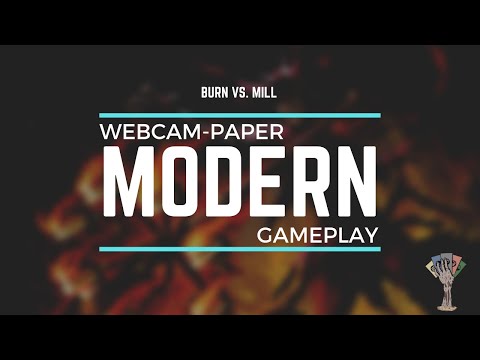 Burn 🔥 Vs. Mill 🦀 | Modern Gameplay #2 🃏 | Webcam-Paper Magic: The Gathering