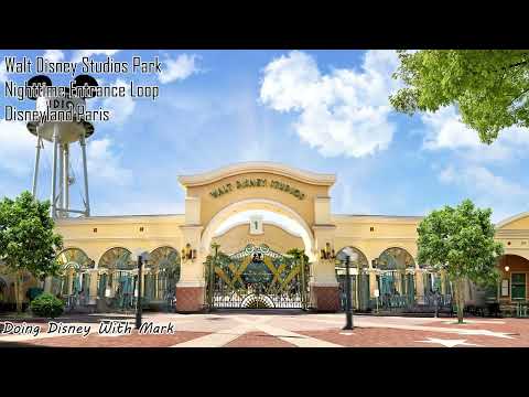 Walt Disney Studios Park Entrance Loop (Nighttime Edition)