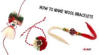 How to Make Wool Bracelets - DIY Tutorial 