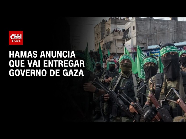 Hamas anuncia que vai entregar governo de Gaza e pressiona Israel | LIVE CNN