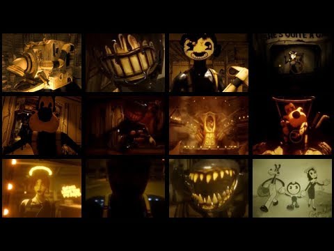BENDY AND THE INK MACHINE CHAPTER 1-5 ALL CUTSCENES