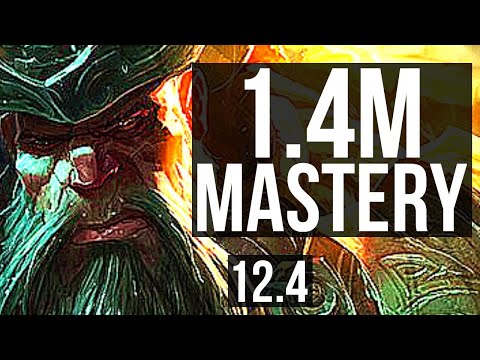 GP vs KENNEN (TOP) | 17/2/6, 6 solo kills, 1.4M mastery, Godlike | KR Master | 12.4