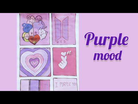 Purple mood / painting // step by step paint