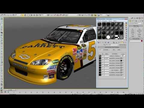 3DS Max 8 Tutorial - Changing Paint Schemes with Cup11s Models