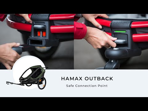 How to change between stroller wheel and bicycle arm on Hamax Outback bicycle trailer