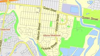 Melbourne Australia editable layered PDF Vector Map Version 22