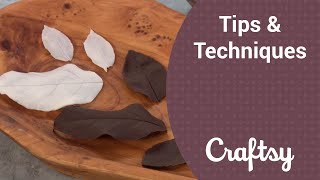 How to Make Chocolate Leaves for Garnish