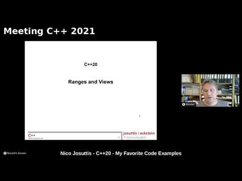 Nico Josuttis - C++20 - My Favorite Code Examples - Meeting C++ 2021