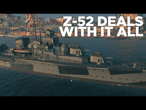 Z-52 Deals with it All - World of Warships