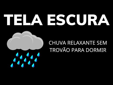 Chuva Relaxante sem Trovão para Dormir, Sons de Chuva Forte para Relaxamento Total