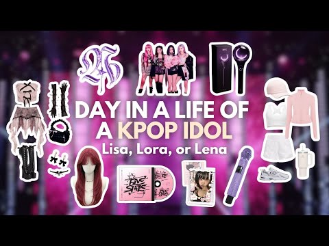 Day in a life of a KPOP IDOL 🖤🩷🎤🎶| Lisa, Lora or Lena