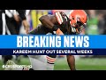 BREAKING: Kareem Hunt Out Several Weeks With Calf Injury | CBS Sports HQ