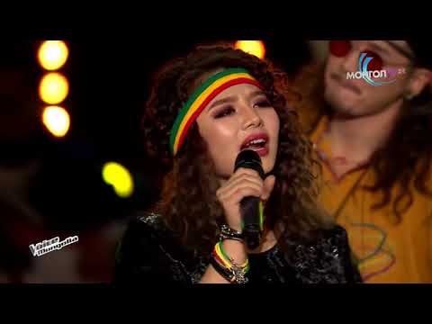 Munguntulga vs  Nomin   No Woman No Cry   The Battle   The Voice of Mongolia 2018-April