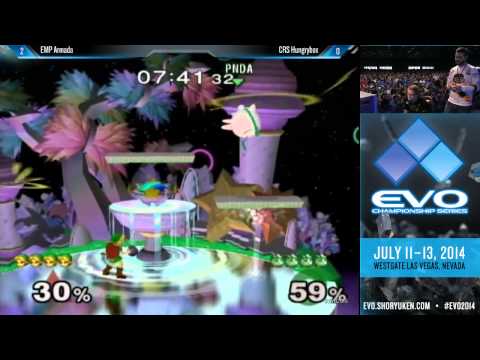 EVO 2014 SSBM Losers Finals - Armada vs Hungrybox