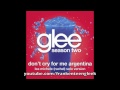 Don't Cry For Me Argentina (Lea Michele/Rachel ...
