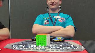 53.43 5x5 average | Rubik's UK Championship 2025 Finals