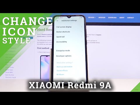 How to Change Icon Shape on XIAOMI Redmi 9A – Display Icons