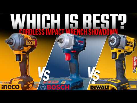 Who Makes The Best Entry Level Cordless Impact Wrench? Bosch vs Ingco vs DeWalt