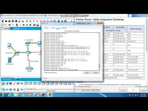 4.5.1.1 Packet Tracer - Skills Integration Challenge