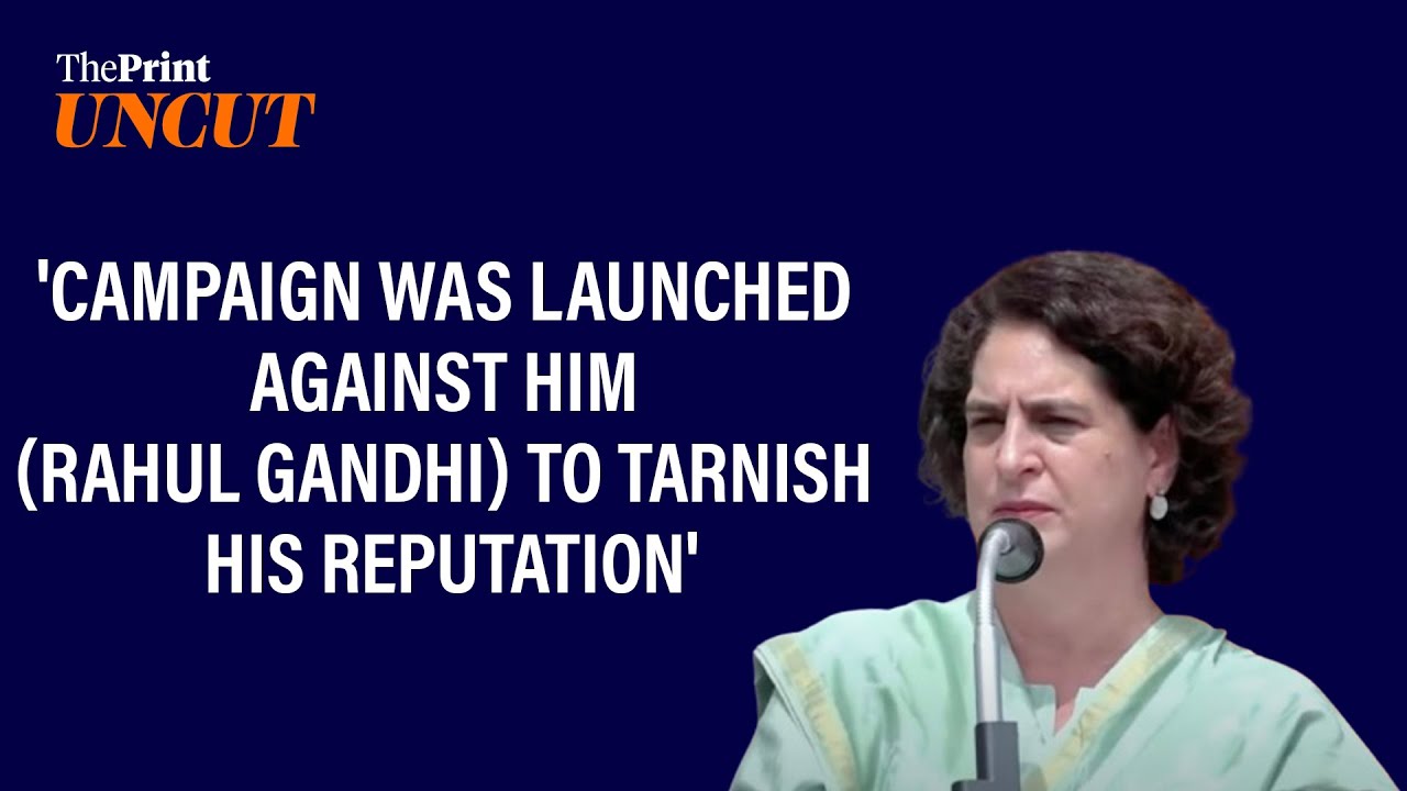 'He (Rahul Gandhi) is fighting for the truth, and you stood by him,' says Priyanka Gandhi