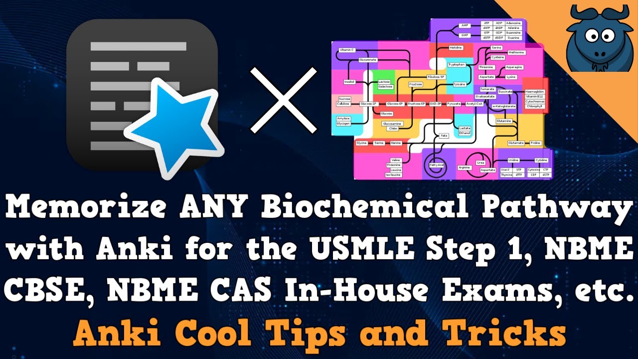 Quickly Memorize ALL Biochemical Pathways with Anki for USMLE Step 1, NBME CBSE, and In-House Exams